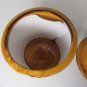 Holiday Designs Harvest Gold Canister Vintage 60's or 70's Fruit Design 7"