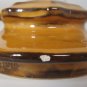 Holiday Designs Harvest Gold Canister Vintage 60's or 70's Fruit Design 7"