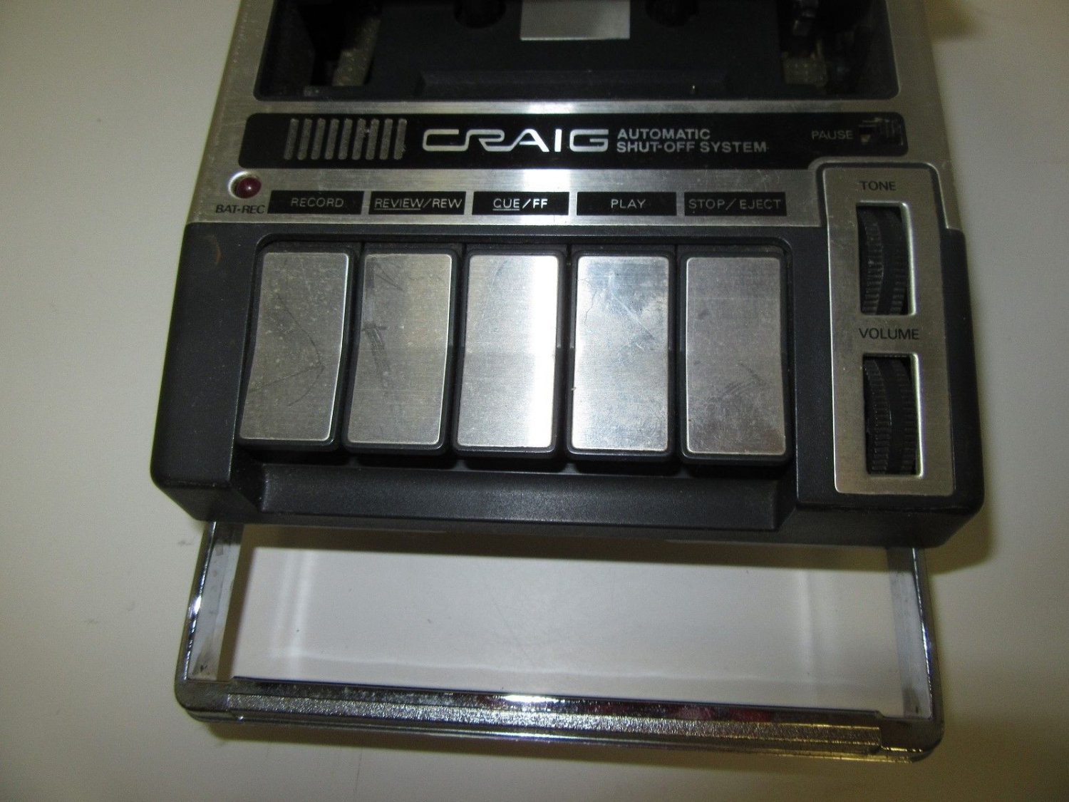 Craig Portable Cassette Recorder Tape Player J102 For Repair/Restoration