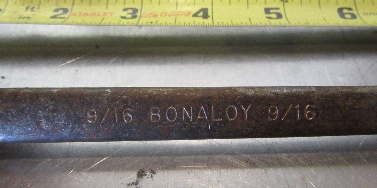 Bonaloy BONNEY USA COMBINATION 9/16 OPEN BOX END WRENCH 1163 Vintage