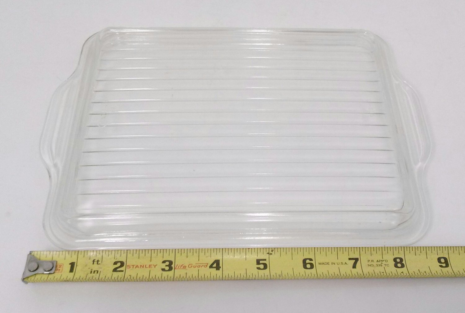 PYREX Refrigerator Dish Replacement LID 503C Rectangular Clear Ribbed