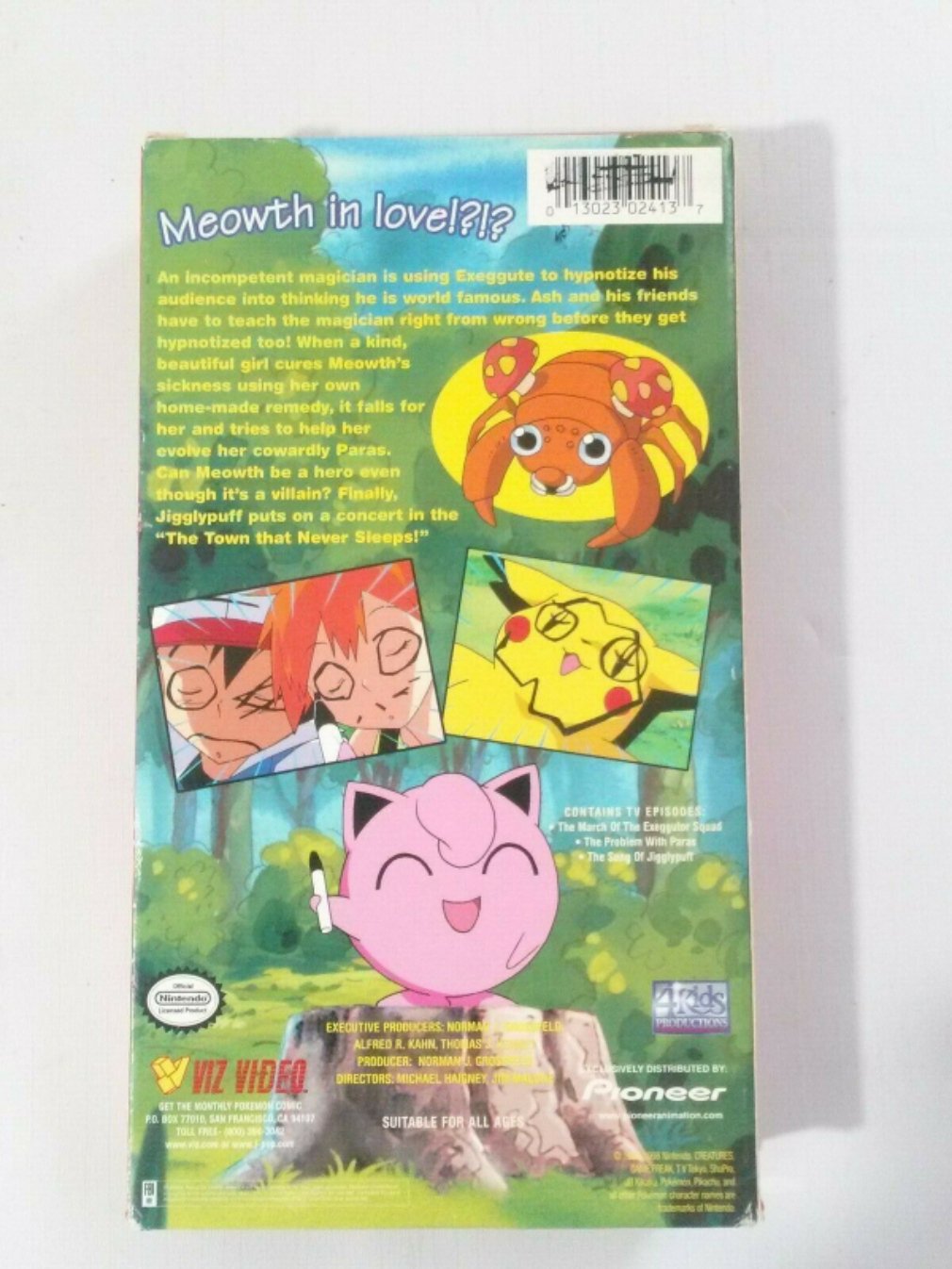 Pokemon Jigglypuff Pop VHS Pre Owned