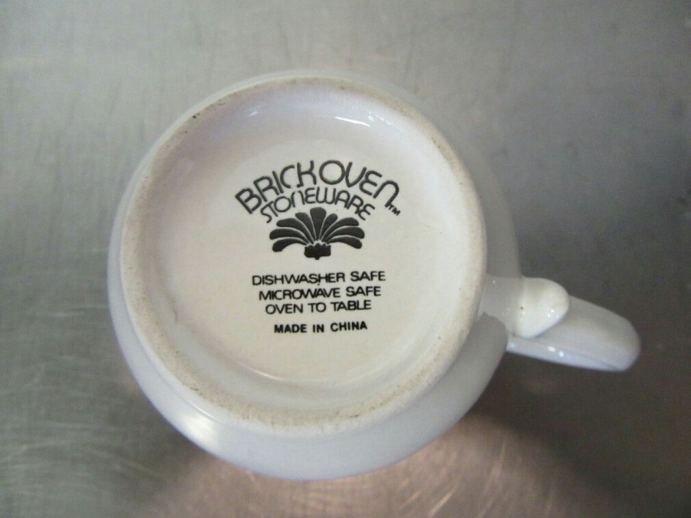 Jardin Bleu Brick Oven BrickOven Stoneware Mug Coffee Tea