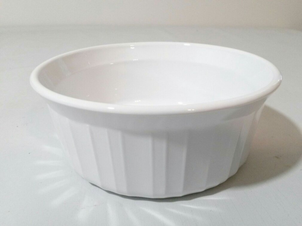 CORNING WARE FRENCH WHITE SOUFFLE RAMEKIN F16B 500 ml Small bowl No Lid