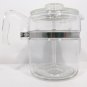 Vintage Pyrex 7759 Flameware 9 Cup Coffee Pot Stove Top Glass Percolator Maker