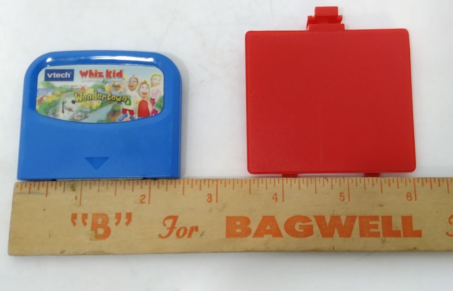 Vtech Whiz Kid Wonder Town Game and Red Replacement Battery Cover