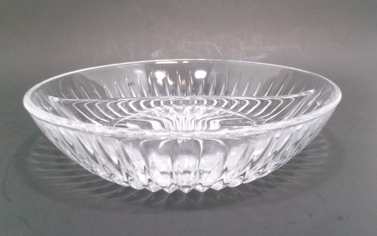 Princess House Crystal Divided Bowl Vintage