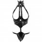 Leather Spike Body Harness Bra