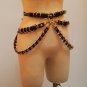 Handcrafted Sexy Heavy Duty Black Set 2 (Bra & Waist Belt)