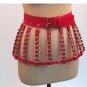 Handcrafted Sexy Heavy Duty Black Set 4 (Bra & Belt Skirt)