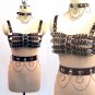 Handcrafted Sexy Heavy Duty Set 5 (Bra, choker, waist belt)