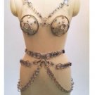 Handcrafted Sexy Heavy Duty Vinyl Set 7 (Bra & Waist Belt)