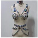 Handcrafted Sexy Heavy Duty Set 8 (Bra, Waist Belt & Choker)
