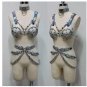 Handcrafted Sexy Heavy Duty Set 8 (Bra, Waist Belt & Choker)