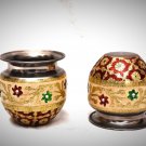 Stainless Steel Meenakari Print Water Pot/Lota