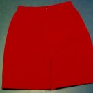 Red Suede Skirt