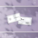 Minimalist Business Card template AI & PSD formats