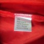 Red Short Sleeve Polyester Blouse Top