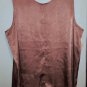 Orange Sleeveless Blouse Top