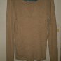 INC International Concepts Gold Stretch XL Long Sleeve V-neck Sweater