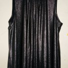 Size 22/24 A-Frame Flared Spandex Grey Sleeveless Stretch Blouse Top