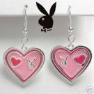 Playboy Enamel and Stainless Earrings NEW