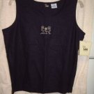 NWT's Ms Lee Linen Blend Tank sz M