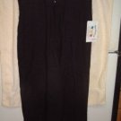 NWT's Weekend Clothesline Black Cropped Slacks sz S $52