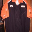NWT's Tony Stewart Chase #20 Button Front Shirt sz L