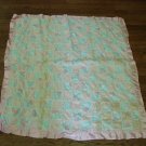 Baby Quilt Blanket, Handsewn, Vintage, 36" X 38"