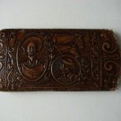 Antique Embossed Tooled Leather Eyeglass Case