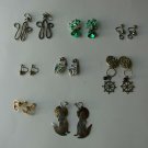 Vintage Clip-On & Screw-Post Earring Lot, 8 Diff. Pairs