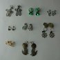 Vintage Clip-On & Screw-Post Earring Lot, 8 Diff. Pairs