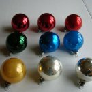 Christmas Xmas Vintage Glass Ball Ornaments - Lot of 10