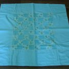 Baby Quilt Blanket, Handsewn, Vintage, 34 1/2" X 37"