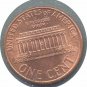 1997-P Lincoln Memorial Cent Struck Through Thru Error - CH AU