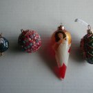 Glass Christmas Ornament Lot of 4