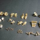 Vintage Clip-On & Screw-Post Earring Lot, 13 Diff. Pairs