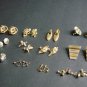 Vintage Clip-On & Screw-Post Earring Lot, 13 Diff. Pairs