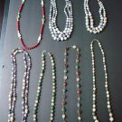 Vintage Bead Style Necklaces Lot of 7 Diff.