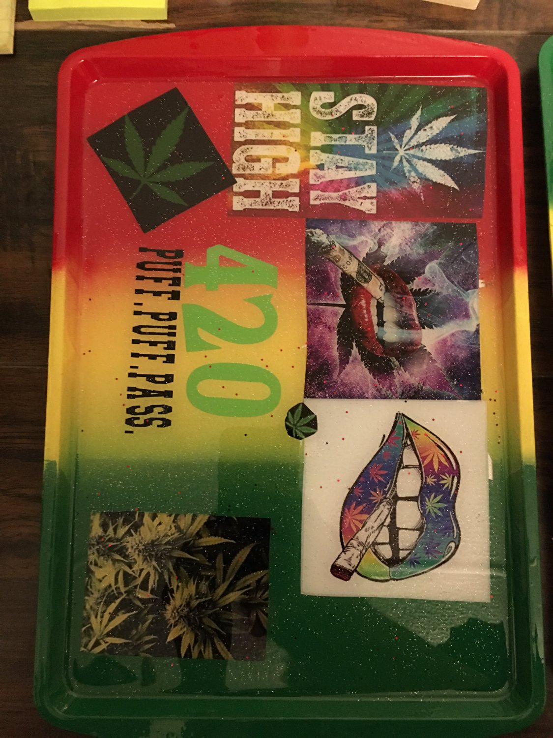 resin rolling tray