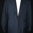 MADE IN ITALY  CUSTOM MADE  NAVY BLUE  2 BUTTONS 5 FRONT ZIPPER POCKETS 3 COVERED BY 2 FLAPS