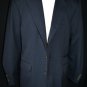 MADE IN ITALY  CUSTOM MADE  NAVY BLUE  2 BUTTONS 5 FRONT ZIPPER POCKETS 3 COVERED BY 2 FLAPS
