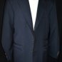 MADE IN ITALY CUSTOM MADE NAVY BLUE 2 BUTTONS 5 FRONT ZIPPER POCKETS 3 COVERED BY 2 FLAPS