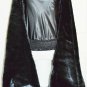 OVER THE SHOULDER SCARF WRAP  TOP & BACK BLACK FUR LIKE  100'' LONG 24'' WIDE