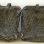 FENDI AUTHENTIC MADE IN ITALY PAIR LUGGAGES VINTAGE 1970s NEEDS PROFESSIONALLY RESTORED