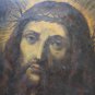 FROM XVI-XVII CENTURIES - IMMORTAL CHRIST WITH THORN CROWN. OIL ON COPPER. BAROQUE