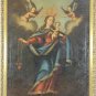FROM XVII-XVIII CENTURIES. VIRGIN WITH CHILD. OIL ON CANVAS. COLONIAL TIMES
