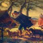 FROM XVIII-XIX CENTURIES - SHEPHERD WITH HERD IN THE STORM. OIL ON CANVAS SIGNED. SPAIN