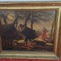 FROM XVIII-XIX CENTURIES - SHEPHERD WITH HERD IN THE STORM. OIL ON CANVAS SIGNED. SPAIN